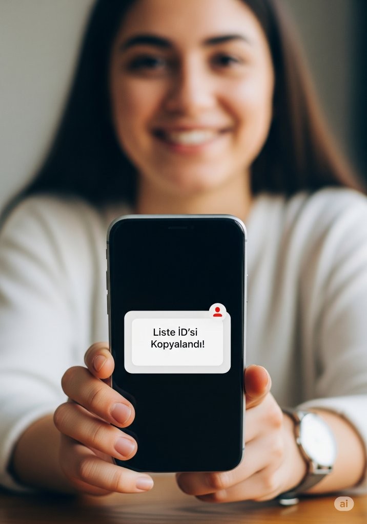 [Image of bir kişinin telefonundan link paylaşması]